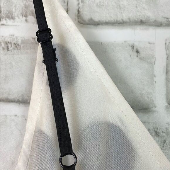 DO+BE Size Medium polkadot mini dress ties on side spaghetti straps adjustable - Picture 5 of 14